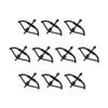 Building Block Weapon Accessory Bow and Corssbow (10pcs) view 1