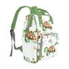 YallLocoMo Personalized Diaper Bag Backpack Gift Ocean Underwater Creature Sea Turtle Convenient and Durable: Waterproof Multi-Compartment Nappy Bag view 3