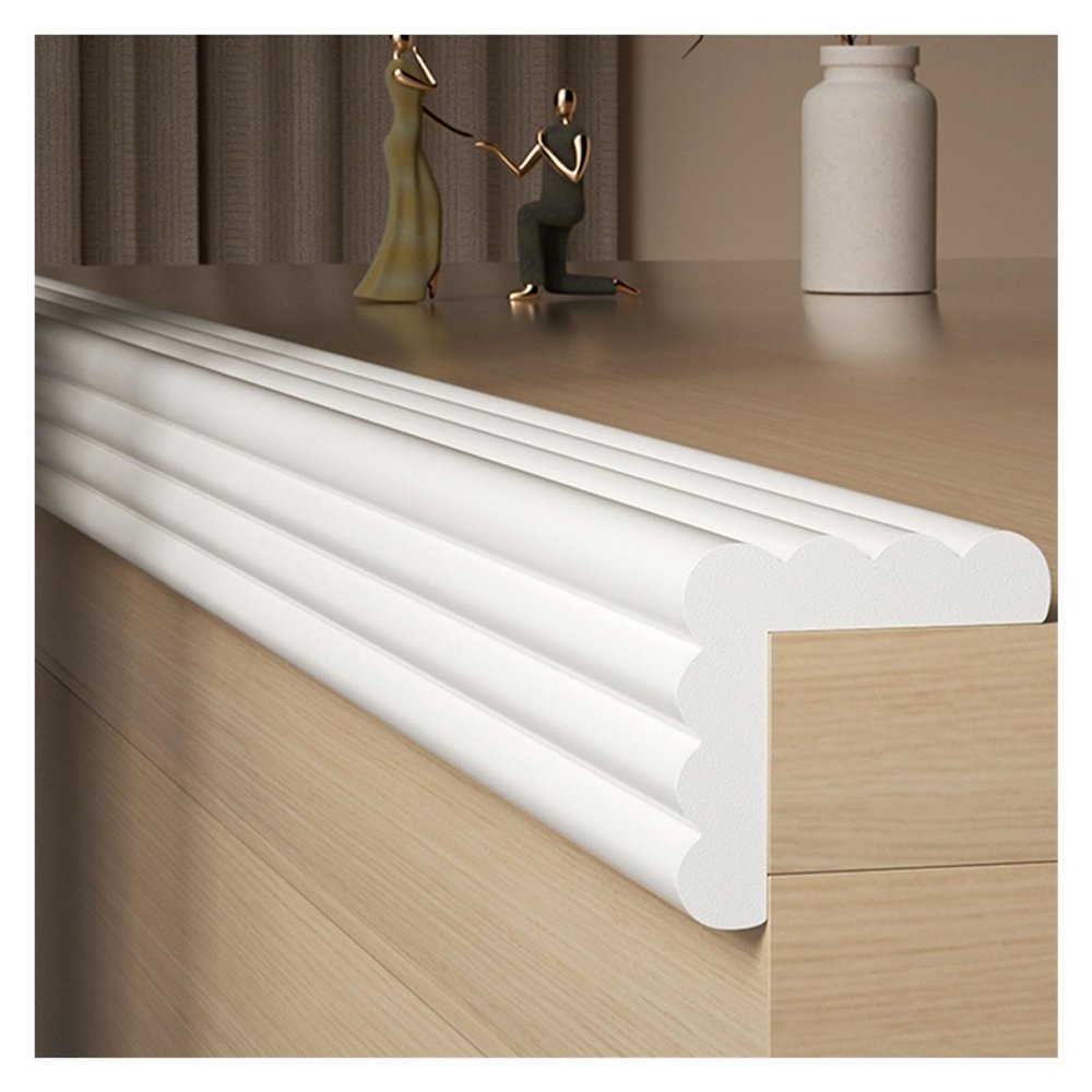 Edge Protectors, W Type Self-Adhesive Collision Strip, Bumper Guard For Table Chair TV Bench Furniture Bed Cabinets Stair(White,10m/32.8ft)