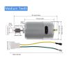 10 Teeth RS550 DC Motor 12V/24V 12000/18000/4000rpm High Speed Electric Motor Kids Ride On Car SUV Parts for Remote Control Car(40000RPM COARSE Gear_12V) view 3
