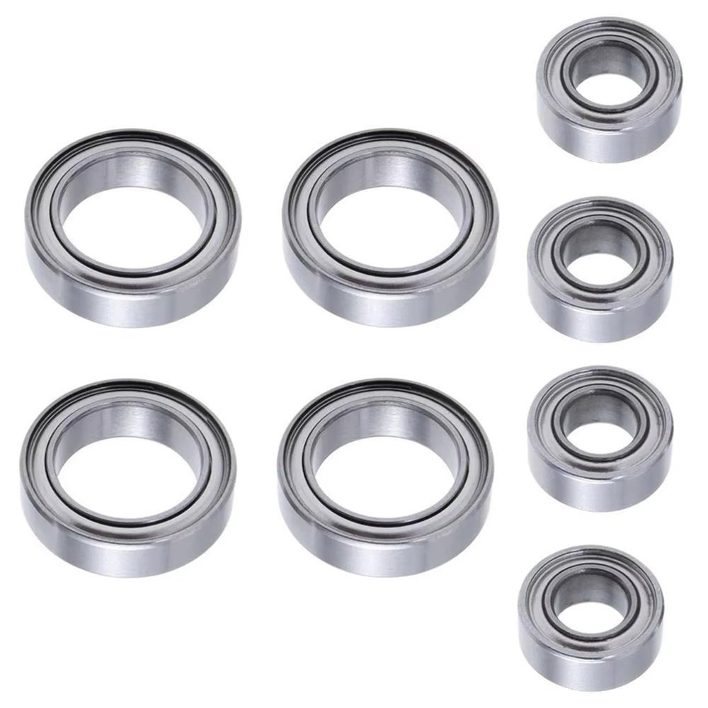 Compatible with WLtoys for A949 A959 A969 A979 A959-B A969-B 1/18 RC Cars Replacement 8PCS Ball Bearings Set 4x8x3mm 8x12x3.5mm RC Accessory