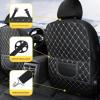 2pcs Car Seat Back Protectors for Jeep Grand Cherokee 2013-2015, Leather Backseat Kick Guard Seat Saver Seat Back Protector for Kids view 2