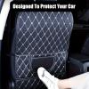 2pcs Car Seat Back Protectors for Jeep Grand Cherokee 2013-2015, Leather Backseat Kick Guard Seat Saver Seat Back Protector for Kids view 3