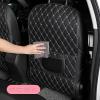 2pcs Car Seat Back Protectors for Jeep Grand Cherokee 2013-2015, Leather Backseat Kick Guard Seat Saver Seat Back Protector for Kids view 4