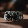 YIIABSLEP Jumping Spider Ring Creative Exaggerated Animal Opening Adjustable Ring view 2