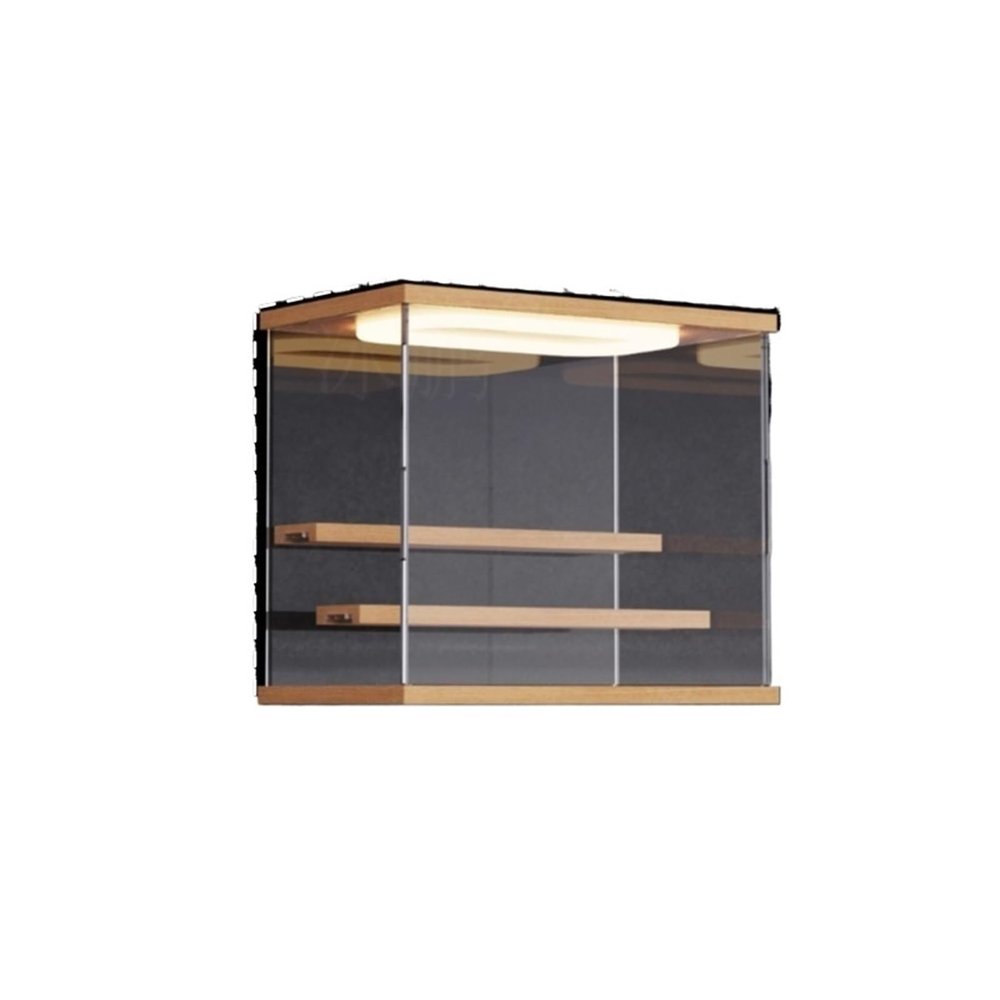 Acrylic Display Case for Figure,Display Stand Dustproof Display Box for Collectibles Doll Toy Storage(30x18.5x26.5cm)
