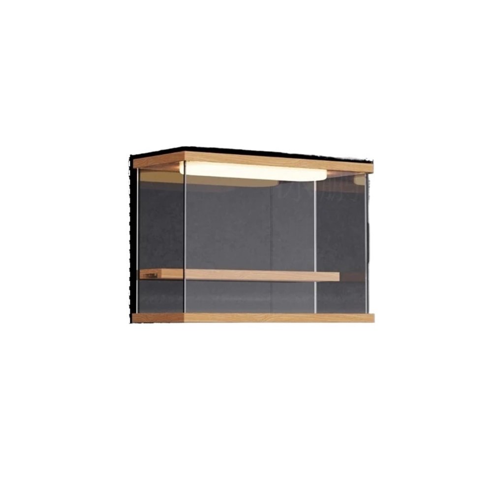 Acrylic Display Case for Figure,Display Stand Dustproof Display Box for Collectibles Doll Toy Storage(30x13x21.5cm)