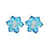 3.6 * 3.6cm Bohemian Flower Earrings For Women,pink,3.6 * 3.6cm view 2