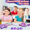 24 Pack Galaxy Slime Party Favors, Non-Sticky, Stress Relief Treasure Box for Classroom Prizes Party Supplies, Student Gifts Goodie Bags Stocking Stuffers for Kids Boys Girls view 3
