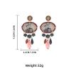 9.3 * 4.6cm Bird Alloy Flower Multi-Layer Droplet Shaped Pendant Bohemian Earrings,multicolored,9.3 * 4.6cm view 3