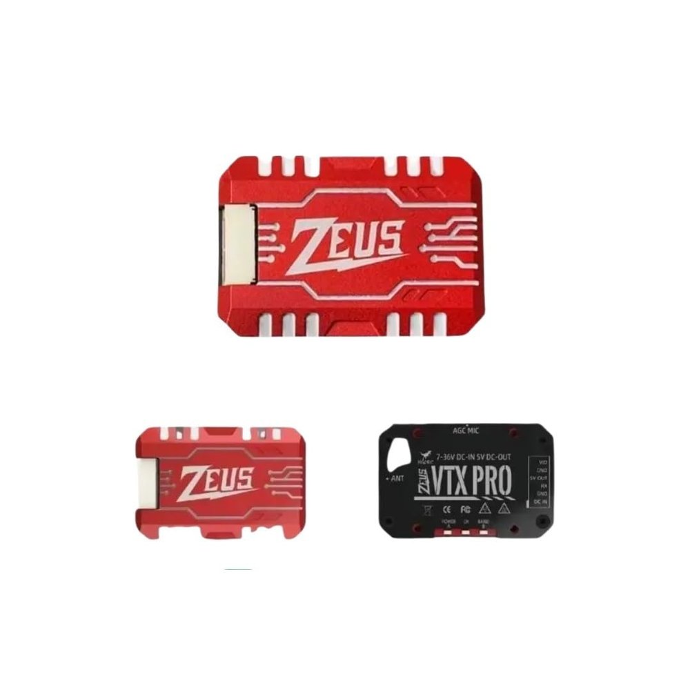 YILIANDE for HGLRC for Zeus VTX for PRO 1.6W 5.8G Image Transmission 40CH with Microphone PIT/25/400/800/1. Adjustable for RC for FPV Racing Drone