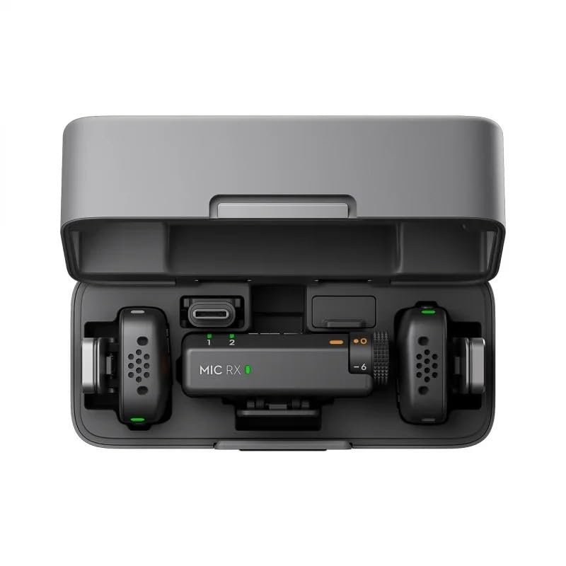 YILIANDE for Audio with Stable Transmission for MIC mini Transmitter/Receiver Two-Level Active Noise Cancelling(MIC mini 2TX 1RX)