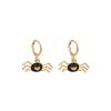 2.3 * 2.2cm Halloween Cartoon Insect Earrings Female,Brown,2.3 * 2.2cm view 2