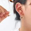 2.3 * 2.2cm Halloween Cartoon Insect Earrings Female,Brown,2.3 * 2.2cm view 3