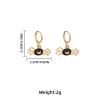 2.3 * 2.2cm Halloween Cartoon Insect Earrings Female,Brown,2.3 * 2.2cm view 4