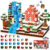 180PCS Magnetic Blocks - Christmas Magnetic Building Blocks Set for Kids  STEM Sensory Magnetic Cubes Tiles Building Toys for Boys Girls Toddlers Ages 3 4 5 6 7 8-12, Xmas Gifts & Stocking Stuffers view 1