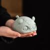 SONGCHAO Tea Statues Green Sandstone Cartoon Small Ornaments Creative Desktop Office Decoration Tea Pet Animal Play Desktop Pet(C) view 4