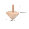 KONTONTY 15pcs Wooden Spinning Tops DIY Painting for Creative Craft Activities Natural Safe Material Educational Hand-Eye Coordination Skill Enhancer view 2