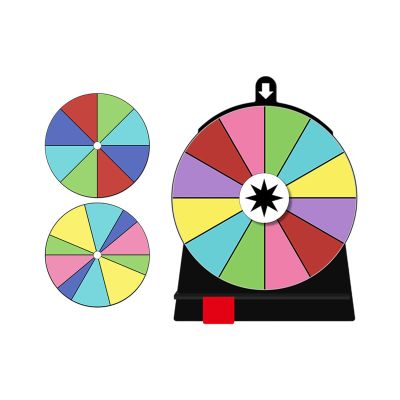 Acrylic Spinner Board Erasable Prize Wheel for Draws Features Frictionless and Wipeable Coating Smooth Rotating Spinner