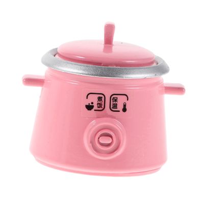 Gogogmee Cute Mini Electric Rice Cooker for Dollhouse Kitchen Appliance with Realistic Details and Accessories Pretend Play for Imaginative Cooking Fun and Creative Display