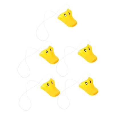 BRIGHTFUFU 5pcs Realistic Duck Nose Masks Lightweight Cosplay Props for Halloween Party Fun Masquerade Animal Costume Accessory with Easy Maintenance and Lifelike Duckbill Design