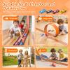 Upgrade Flexible Race Track for Kids, 15 Ft Flex Race Car Ramp Track with 4 Cars & Suction Cups - Compatible with Diecast 1/64th Cars, Car Tracks Toys for Kids Boys Girls Ages 3 4 5 6+ (Orange) view 3