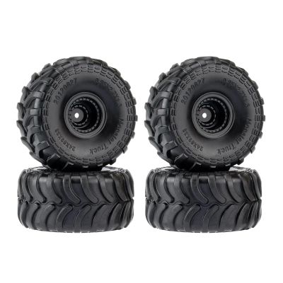 RC Car Tyres Wheels For Axial For SCX24 For FMS For FCX24 K5 For Blazer AX24 1:24 4pcs Tires With Wheels Rim RC Car Parts Accessories And Upgrades Repair