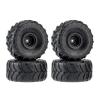RC Car Tyres Wheels For Axial For SCX24 For FMS For FCX24 K5 For Blazer AX24 1:24 4pcs Tires With Wheels Rim RC Car Parts Accessories And Upgrades Repair view 1