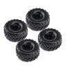 RC Car Tyres Wheels For Axial For SCX24 For FMS For FCX24 K5 For Blazer AX24 1:24 4pcs Tires With Wheels Rim RC Car Parts Accessories And Upgrades Repair view 2