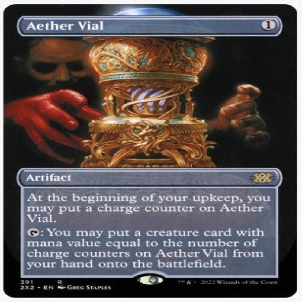 Magic - Aether Vial (391) Borderless Rare Non-Foil - Double Masters 2022