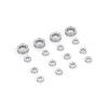 Compatible with WPL C14 C24 B36 for MN D90 for MN-90 for MN99S RC Car Spare Parts Upgrade Accessories 16PCS Steel Bearing 3X6X2mm 6X10X3mm RC Upgrade Spare view 1