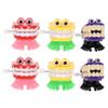 BRIGHTFUFU 6pcs Halloween Wind-up Walking Teeth with Jumping Eyes Funny Plastic Novelty for Adults Portable Party Favors for Halloween Birthday Carnival Celebration view 1