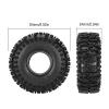 RC Car Tyres Wheels For 1/18 1/24 S5 1.0" Cling On Tires 64 * 24mm RC Off-road Tracked Vehicles Parts Accessories And Upgrades Replacement And Repair view 2