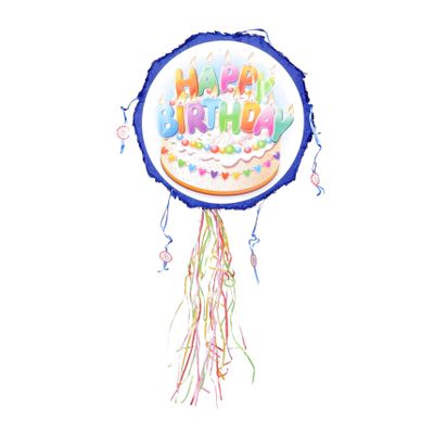 BCOATH Birthday Cake Pinata for Party Decoration Hanging Birthday Game Supply for Boys and Festive Accessory