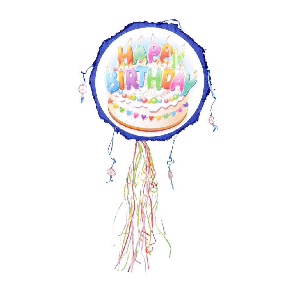 BCOATH Birthday Cake Pinata for Party Decoration Hanging Birthday Game Supply for Boys and Festive Accessory