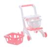 BRIGHTFUFU 8pcs Miniature Shopping Cart for Lightweight Plastic Supermarket Trolley Childsafe Handheld Grocery Utility Carts for Pretend Use Skill Development and Group Interaction view 1