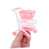BRIGHTFUFU 8pcs Miniature Shopping Cart for Lightweight Plastic Supermarket Trolley Childsafe Handheld Grocery Utility Carts for Pretend Use Skill Development and Group Interaction view 4