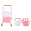 COOLHIYA 8pcs Mini Shopping Cart Double Pretend Play Trolley for Plastic Utility Cart for Indoor Outdoor Role Play and Cognitive Development view 1
