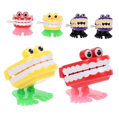 BCOATH 6pcs Halloween Wind-up Walking Teeth with Bouncing Eyes and Feet Funny Novelty for Boys and Spooky Party Favors for Halloween and Birthday Celebrations