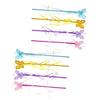 BCOATH 8pcs Fairy Wands Lightweight Plastic Sticks with Creative Wing Pattern for Cosplay Party Photo Props view 1