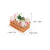 BCOATH 5pcs Simulated Cookie Model with Layered Cream and Fruit Non-Toxic PVC Fake Food Props for Party Decorations Baking Classroom Learning Photography and Display view 2