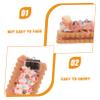BCOATH 5pcs Simulated Cookie Model with Layered Cream and Fruit Non-Toxic PVC Fake Food Props for Party Decorations Baking Classroom Learning Photography and Display view 3