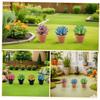 BRIGHTFUFU 24pcs Miniature Succulents Potted Plants Artificial Tiny Greenery Ornaments Lightweight Portable Fake Cactus for Dollhouse Crafts Office Desk Decoration view 3