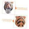 BCOATH Realistic Latex Tiger Headdress Mask for Halloween Masquerade Prank Face Cover Comfortable Unique Animal Cosplay Performance Prop for Party Festival view 4