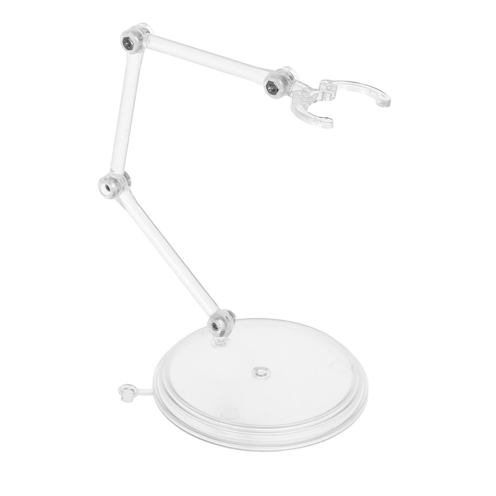 KOMBIUDA 3pcs Adjustable Transparent Action Figure Stands Clear Plastic Model Display Holders for Dolls and Collectibles Flexible Height and Angle Support Stable and Portable Showcase for