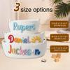 snuggle snout Personalized Pet Toy Basket Colorful Handwoven Cotton Rope Custom Name Storage Organizer Large Capacity Dog Toy Box Washable Collapsible Chewproof view 4