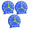 WHAMVOX 3pcs Clock Educational Tool for Early Learning with Detachable Sweep Hand for Classroom and Home Use 3 pcs 10cm view 1