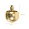 KONTONTY Metal Automatic Flip Gyro for Wear-Resistant Metal Gyroscope Educational Hand-Eye Coordination Enhancer Fun Party Favor view 4