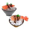 BRIGHTFUFU 2pcs Miniature Fake Sushi Realistic Japanese Rice and Fish Simulation Play Kitchen Accessories for Food Photography Party Display view 1