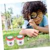 BCOATH 3pcs Bug Collecting Jars with Magnifier Lid Portable Plastic Observation Cylinders for Outdoor Exploration Educational Science for Boys and Wildlife Exploration view 4